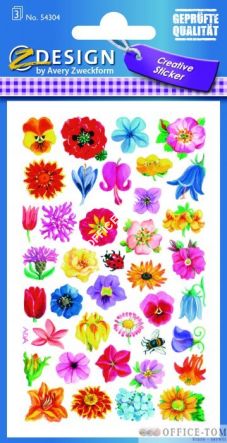 Naklejki AVERY ZWECKFORM Z-Design Creative Kwiaty