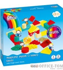 Magiczny PIASEK GR-F712PK Fiorello 600g+100g KLOCKI