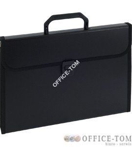 Aktówka harmonijkowa 9112A czarna Eagle