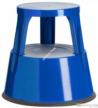 Taboret biurowy Twin Metalowy niebieski dwustopniowy TWINCO