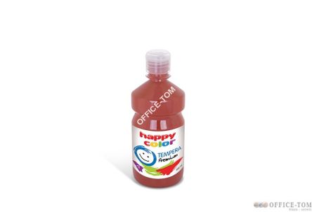 Farba tempera Premium 500ml, brązowy Happy Color