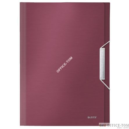 Teczka z przegródkami Leitz Style 250 kartek A4 Rubinowa czerwień