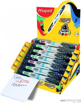 Długopis dwustronny Twin tip 4 kolory basic+fun Maped