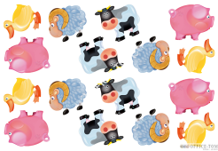 Puzzle Zwierzątka z farmy - Baby Puzzle 4 elementy TREFL 36011