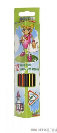 Kredki NOSTER PR.oł.12kol.trój