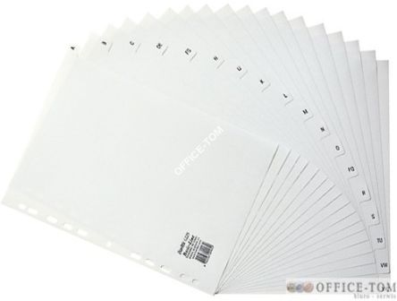 Przekładki BANTEX A4 A-Z PP szare