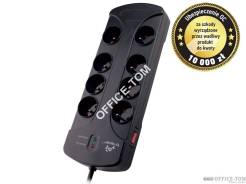 Listwa TRACER OWERGUIDE  8 gniazd 1,5m Czarny