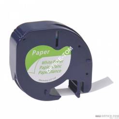 Taśma pap.LETRATAG 59421 biała 12mmx4m  DYMO(LT-100) S0721500