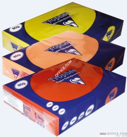 Papier xero kolorowy A4 CZERWIEŃ KORAL 80G karton- 5ryz