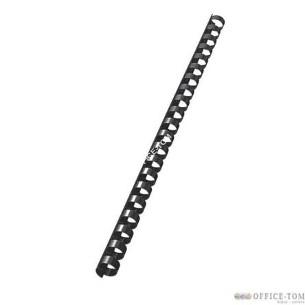 Grzbiety palstikowe LEITZ do bindowania   12 mm, czarny