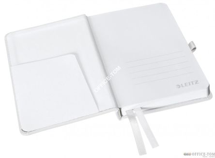 Notatnik w twardej oprawie Leitz Style A6 kratka, Arktyczna biel
