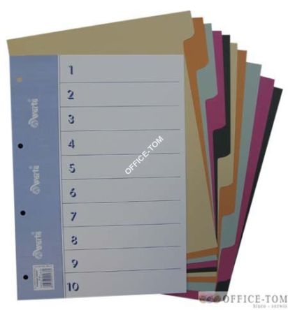 Przekładka WARTA ~A4, karton barwiony, 10 cz.