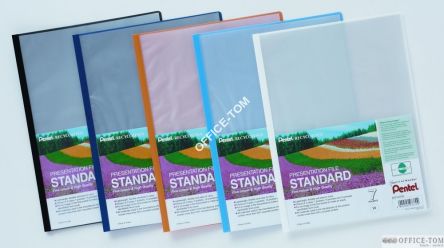Skoroszyt PENTEL prezentacyjny standard 7 kieszeni g/żółty