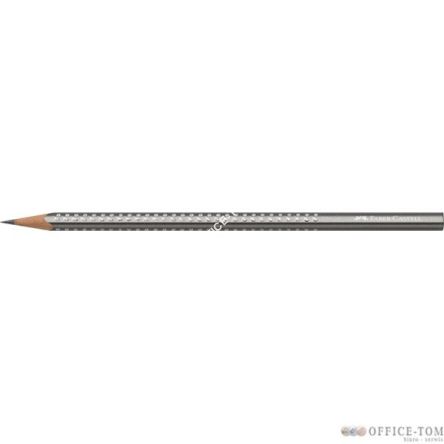 Ołówek SPARKLE B srebrny metalizowany z kryształkami FC118317 FABER-CASTELL