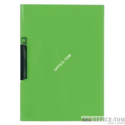 Skoroszyt ofertowy z klipsem, transparentny PK-11 BIURFOL Niebieski