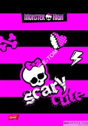 Brulion w twardej oprawie A5, 96k., krata, MONSTER HIGH UNIPAP