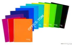 Kołozeszyt projektowy A4 z przekładkami, okładki PP NOTTE  ARC 100k