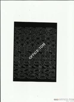 LITERY samoprzylepne 1.5cm(8szt) białe ARTDRUK