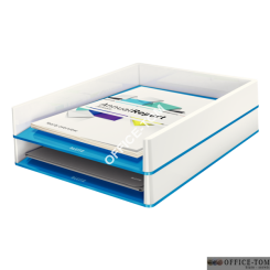 Półka na dokumenty LEITZ WOW dwukolorowa, niebieska 53611036