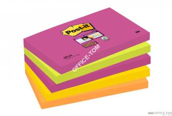 Bloczki samoprzylepne 3M POST-IT® 655S-N 76x127 Mix 450k