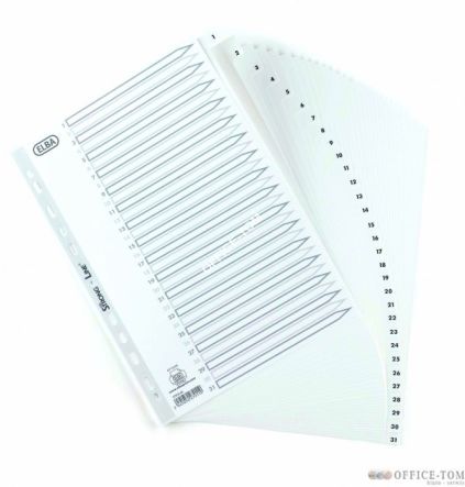 Przekładki Numeryczne Elba A4 31T PP12/100 bia