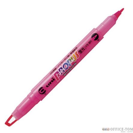 Zakreślacz dwustronny PUS-102T UNI różowy