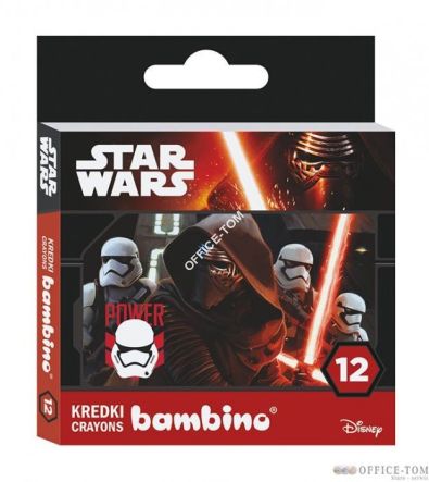 Kredki BAMBINO 12k. w pud.kart. STAR WARS VII 1460 ST.MAJEWSKI