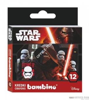 Kredki BAMBINO 12k. w pud.kart. STAR WARS VII 1460 ST.MAJEWSKI