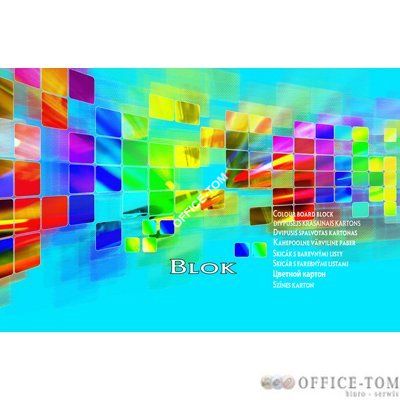 Blok premium techniczny kolorowy A5 15 kartek