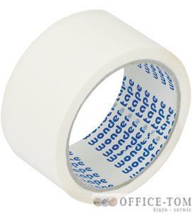 Taśma pakowa WONDER 48x50 biała A2K