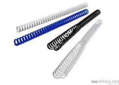 Grzbiety GBC click 8 mm z zipperem (maks. 45 kartek) - 50szt. Niebieskie