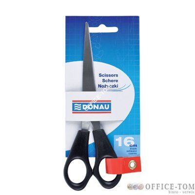 Nożyczki biurowe DONAU 16 cm czarne