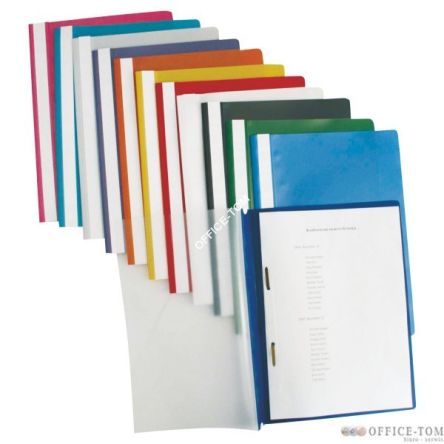 Skoroszyt miękki z wąsami A4 ESSELTE, 25 szt. folia pomarańczowy