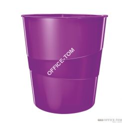 Kosz na śmieci 15L LEITZ WOW fioletowy 52781062