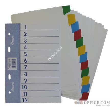 Przekładka WARTA ~A5, karton biały, 12 cz.