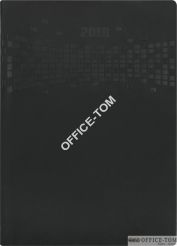 Kalendarz A5 książkowy ok.22 -C3 jeden dzień na stronie czarny soft UNIQUE Telegraph