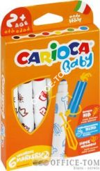 Pisaki MAXI BABY 6 kolorów (43223) 160-1970 CARIOCA