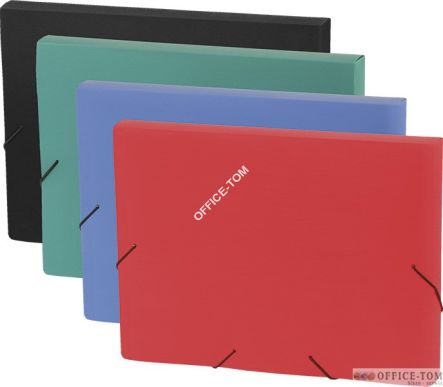 Teczka box A4 na gumkę focus czarna Panta Plast