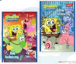Blok techniczny A4, 10k. SPONGE BOB