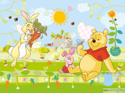 Puzzle Kubuś Puchatek Lato w ogrodzie 30 elementów TREFL 18159