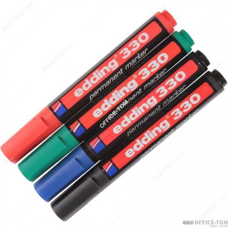 Marker-foliop.330-4zielony EDDING końcowka ścięta