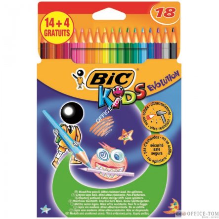 Kredki BIC Evolution Pudełko 14+4