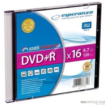 DVD+R ESPERANZA 4,7GB X16 - SLIM 1