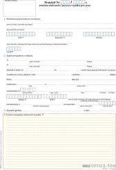Protokół ustalenia okoliczności i przyczyn wypadku w pracy MICHALCZYK I PROKOP A4 8 kpl