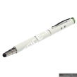 Długopis, wskaźnik, mini latarka, rysik do urządzeń z dotykowym ekranem, 4w1 Stylus, biały Leitz 64140001 - 3