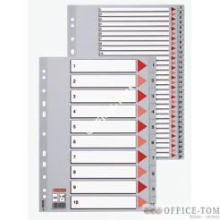 Przekładki indeksowe REXEL A4 1-10 kolorowe kartonowe Mylar