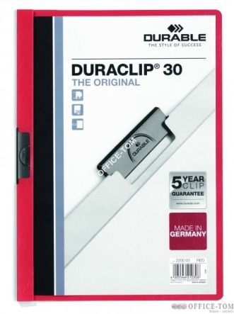 Skoroszyt DURABLE DURACLIP® Original 30 czerwony
