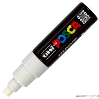 Marker z farbą plakatową Posca PC-8K, biały, Uni