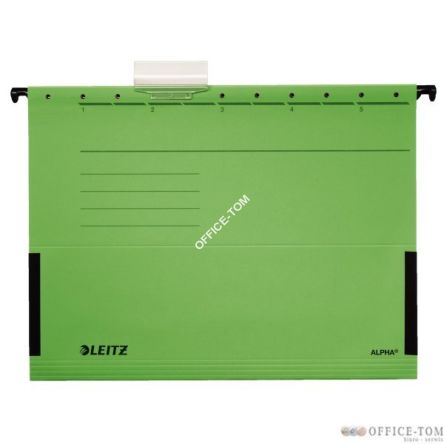 Teczki zawieszane ALPHA z rozszerz. bokami, zielony Leitz