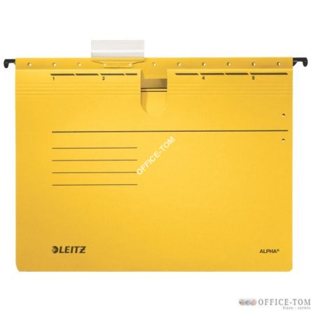 Skoroszyty zawieszane ALPHA, żółty Leitz